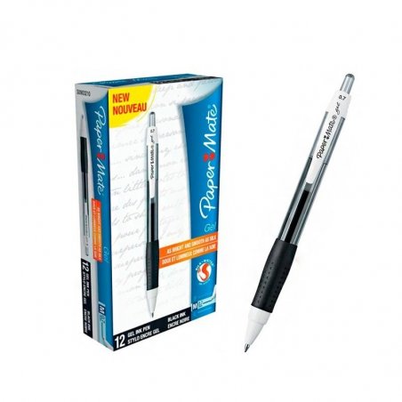 ROLLER PAPER MATE GEL RETRACTIL NEGRO