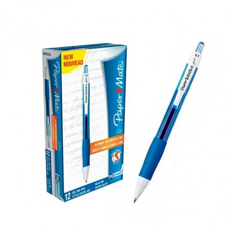 ROLLER PAPER MATE GEL RETRACTIL AZUL