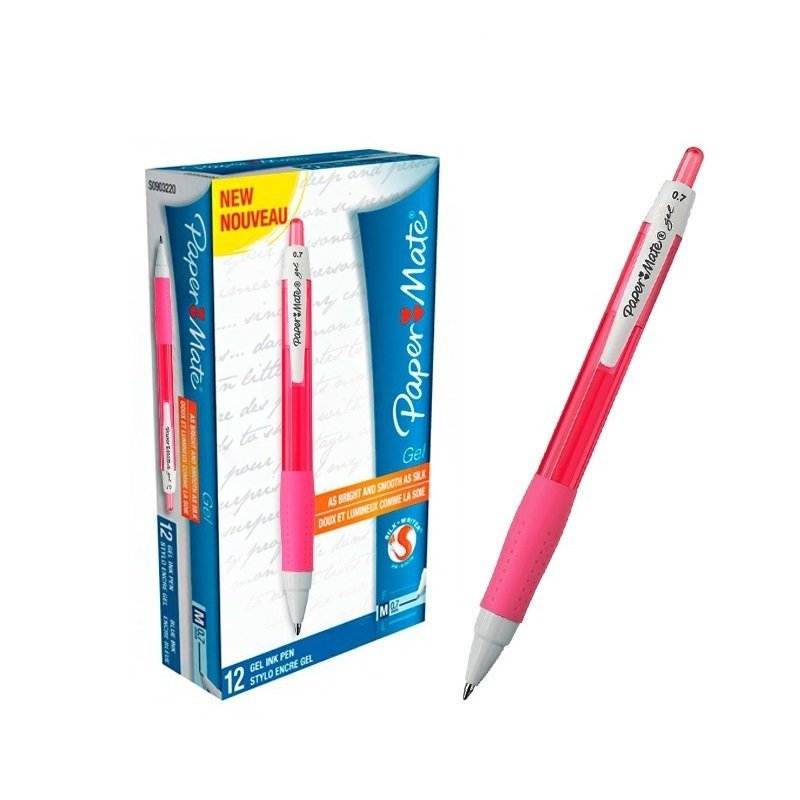 ROLLER PAPER MATE GEL RETRACTIL ROJO