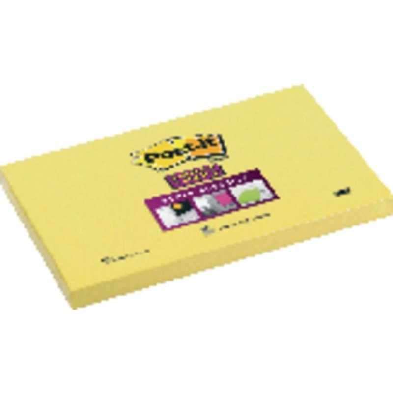 BLOC NOTAS AMARILLAS SUPER STICKY 76X127MM