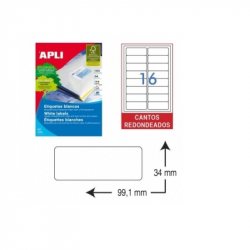 ETIQUETA ADHESIVA BLANCA...