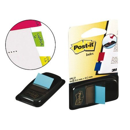 BANDERITAS POST-IT INDEX AZUL VIVO