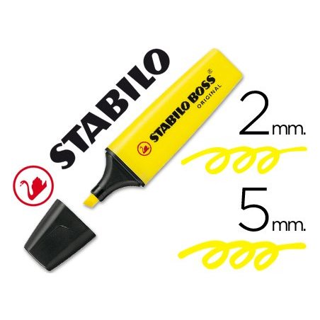 MARCADOR FLUORESCENTE STABILO BOSS AMARILLO