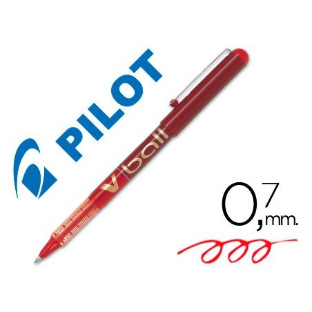 ROLLER PILOT V-BALL 0.7 ROJO
