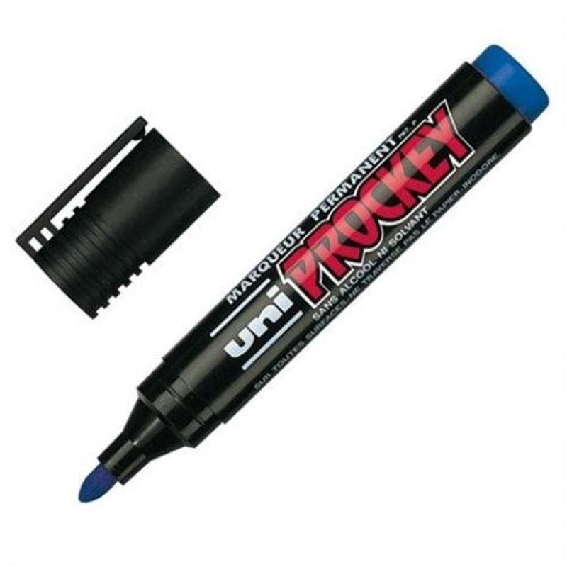 MARCADOR UNI PROCKEY PM-122 AZUL