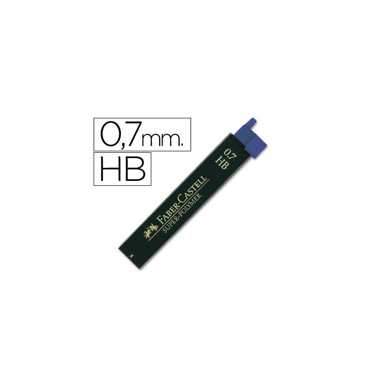 MINAS DE GRAFITO FABER-CASTELL 0,7 HB  EST/12