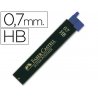 MINAS DE GRAFITO FABER-CASTELL 0,7 HB  EST/12