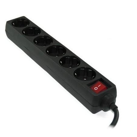 REGLETA 6 TOMAS+INTERRUPTOR 3GO 1.5M.