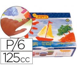 PINTURA DEDOS JOVI B/ 125CC. C/6 SURTIDOS
