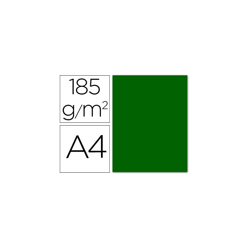 CARTULINA IRIS A4 VERDE BILLAR P/50