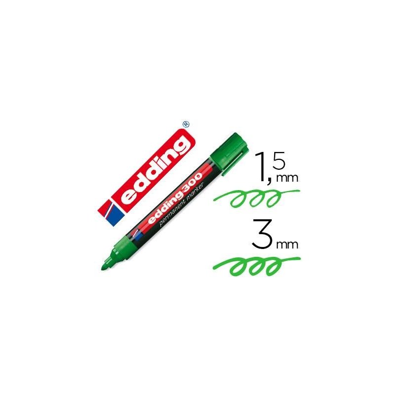 MARCADOR EDDING 300 VERDE