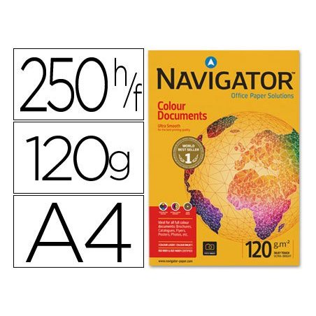 PAPEL MULTIFUNCION NAVIGATOR A4 120GR. P/250H.