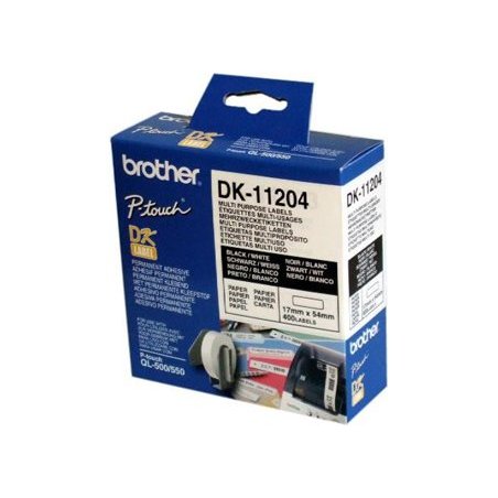 ETIQUETA PAPEL PRECORTADA BROTHER 17X54MM. DK11204