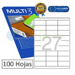 ETIQUETA ADHESIVA BLANCA...