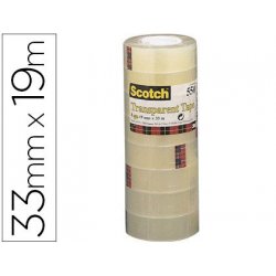 CINTA ADHESIVA SCOTCH 550 19MMX33M.