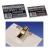 IDENTIFICADOR CON PINZA E IMPERDIBLE HFP 90X58MM
