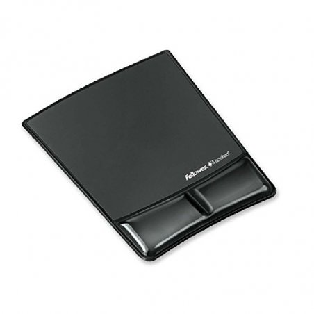 ALFOMBRILLA RATON+REPOSAMUÑECAS FELLOWES GEL NEGRO