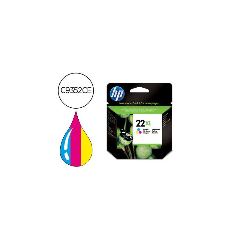 HP CARTUCHO Nº 22XL TRICOLOR