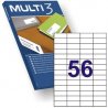 ETIQUETA ADHESIVA BLANCA MULTI3 52.5X21.2MM C/5600