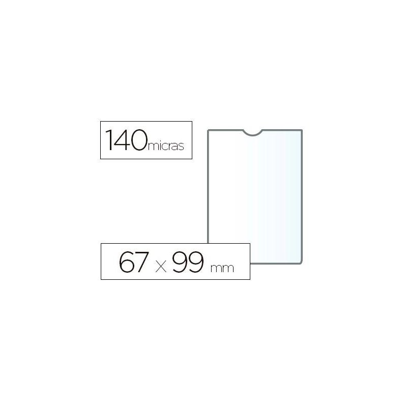 PORTACARNET ESSELTE PVC 67X99MM.