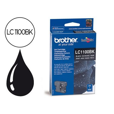 BROTHER CARTUCHO LC1100BK NEGRO