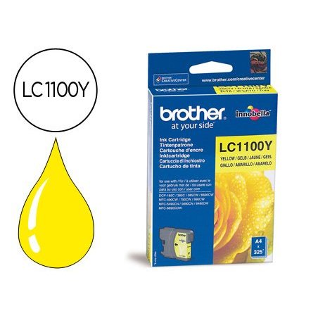 BROTHER CARTUCHO LC1100Y AMARILLO