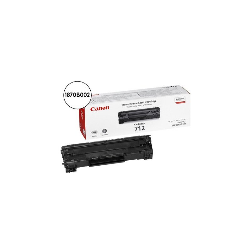 CANON TONER LASER CRG712 NEGRO