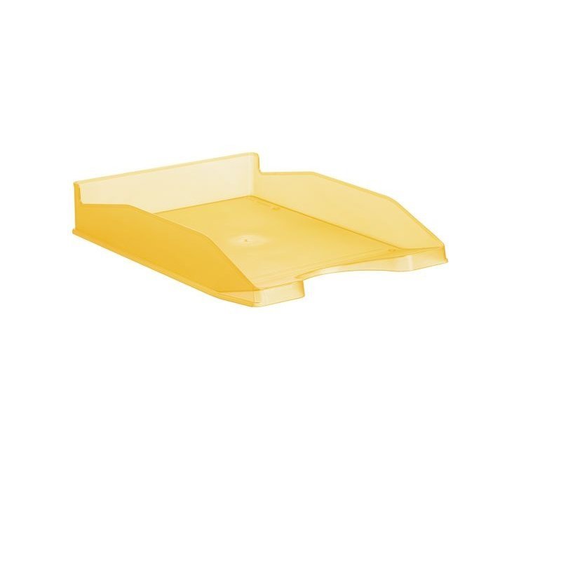 BANDEJA DE SOBREMESA PLASTICO NARANJA TRANSLUCIDO