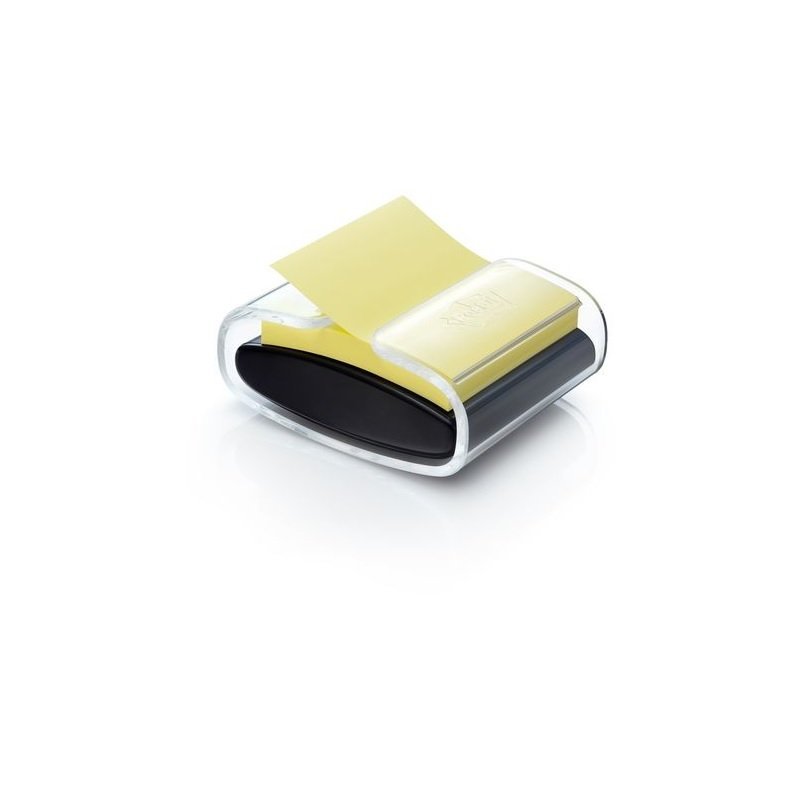 DISPENSADOR POST-IT Z-NOTES NEGRO+BLOC 76X76MM. 