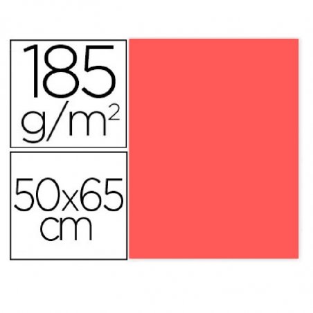 CARTULINA IRIS 50X65CM. CORAL
