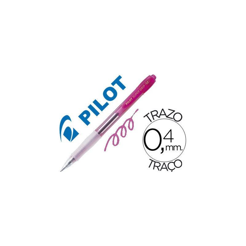BOLIGRAFO PILOT SUPERGRIP ROSA NEON 