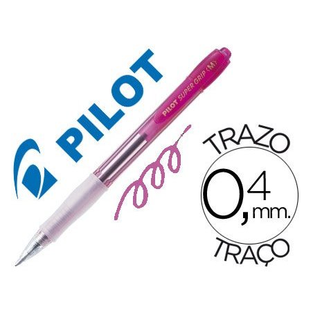 BOLIGRAFO PILOT SUPERGRIP ROSA NEON 