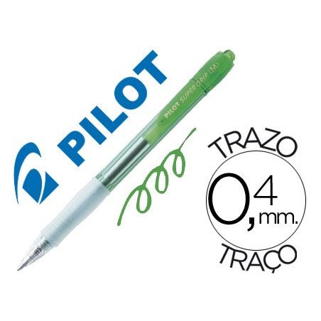 BOLIGRAFO PILOT SUPERGRIP VERDE NEON
