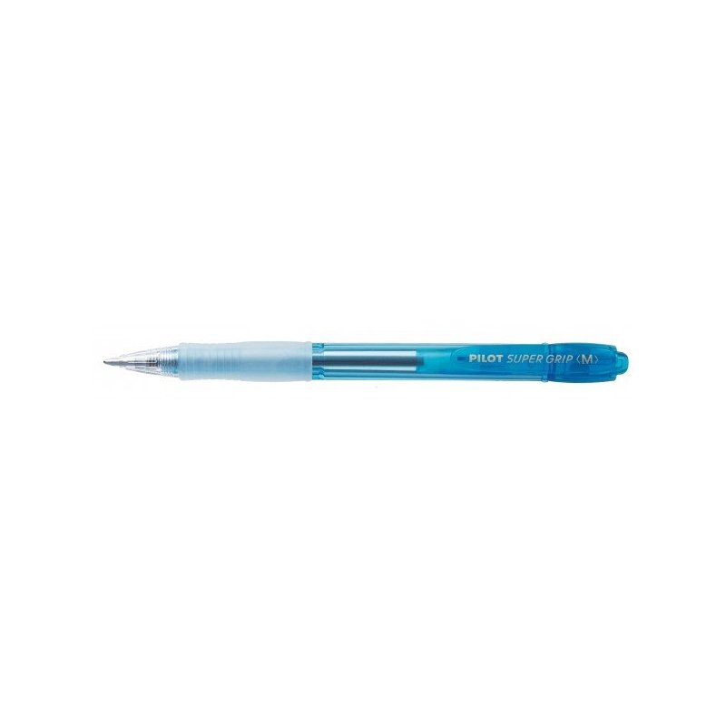 BOLIGRAFO PILOT SUPERGRIP AZUL CLARO NEON 