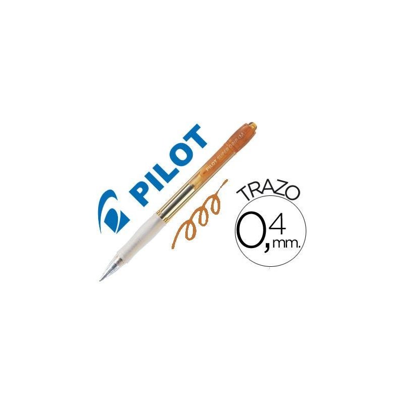 BOLIGRAFO PILOT SUPERGRIP NARANJA NEON