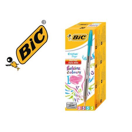 BOLIGRAFO BIC CRISTAL FUN ROSA