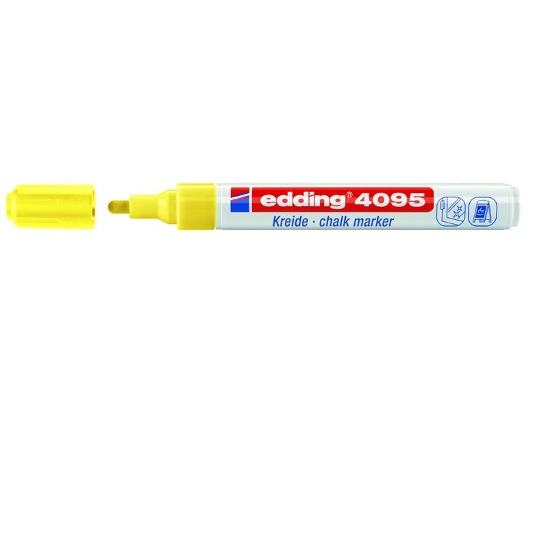 MARCADOR DE TIZA LIQUIDA EDDING 4095 AMARILLO NEON
