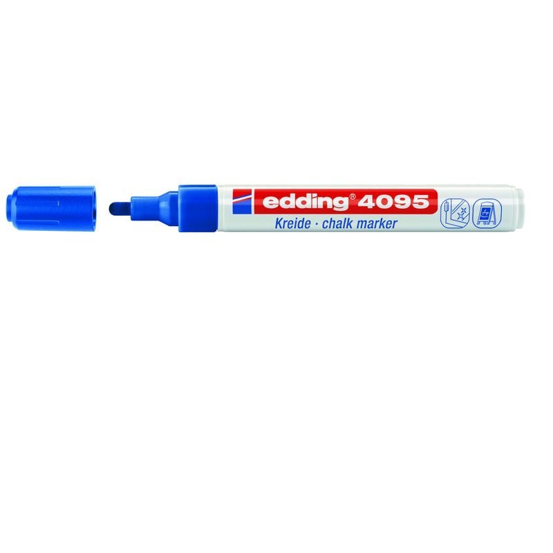 MARCADOR DE TIZA LIQUIDA EDDING 4095 AZUL