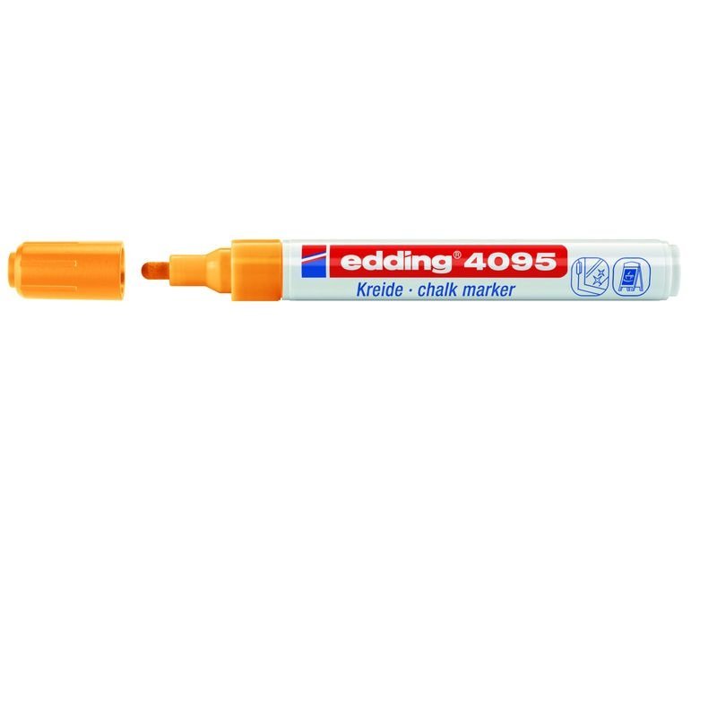 MARCADOR DE TIZA LIQUIDA EDDING 4095 NARANJA