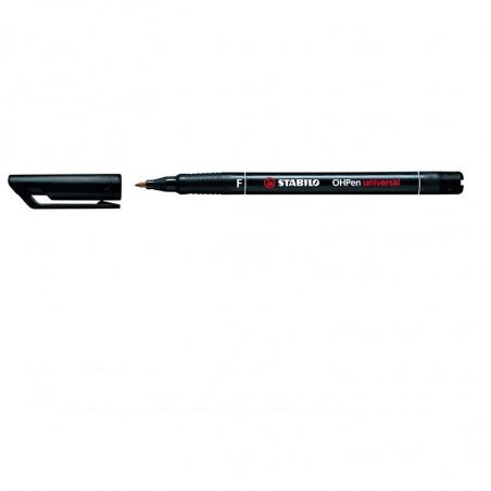 ROTULADOR STABILO OHPEN P/F NEGRO
