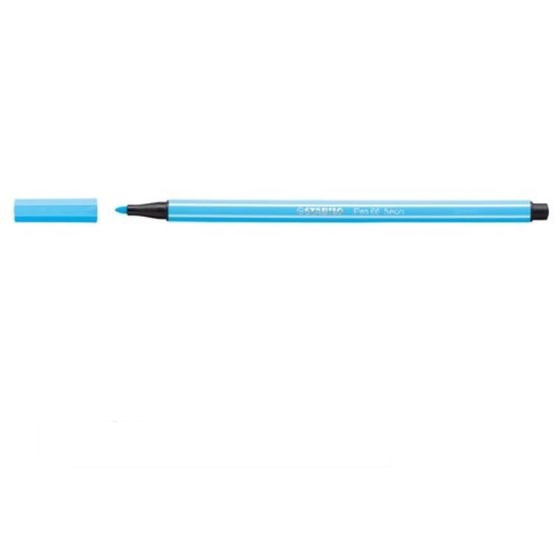 ROTULADOR STABILO PEN 68 AZUL FLUOR 
