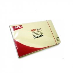 BLOC NOTAS AMARILLAS APLI 76X125MM. 