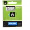 CINTA DYMO D1 9MMX7M NEGRO/BLANCO