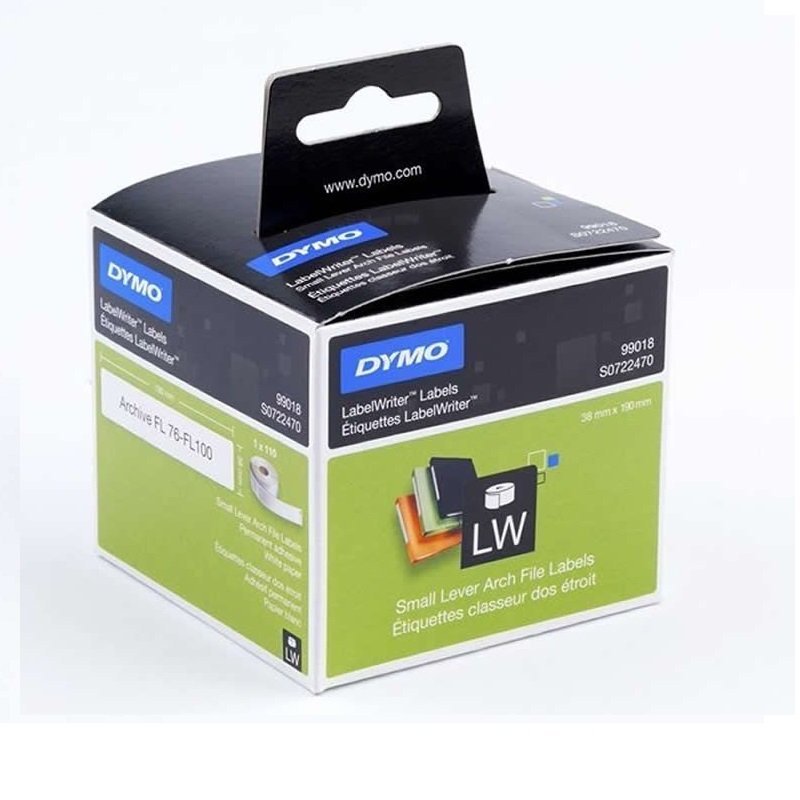 ETIQUETA ADHESIVA BLANCA DYMO LW 38X190MM C/110