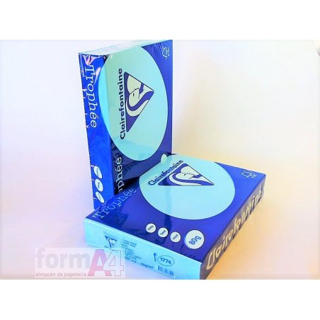 PAPEL TROPHEE A4 80 GR. AZUL CIELO P/500