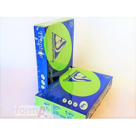 PAPEL TROPHEE A4 80 GR. VERDE MENTA P/500