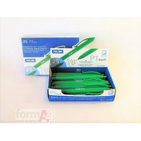 BOLIGRAFO MILAN P-1 TOUCH VERDE