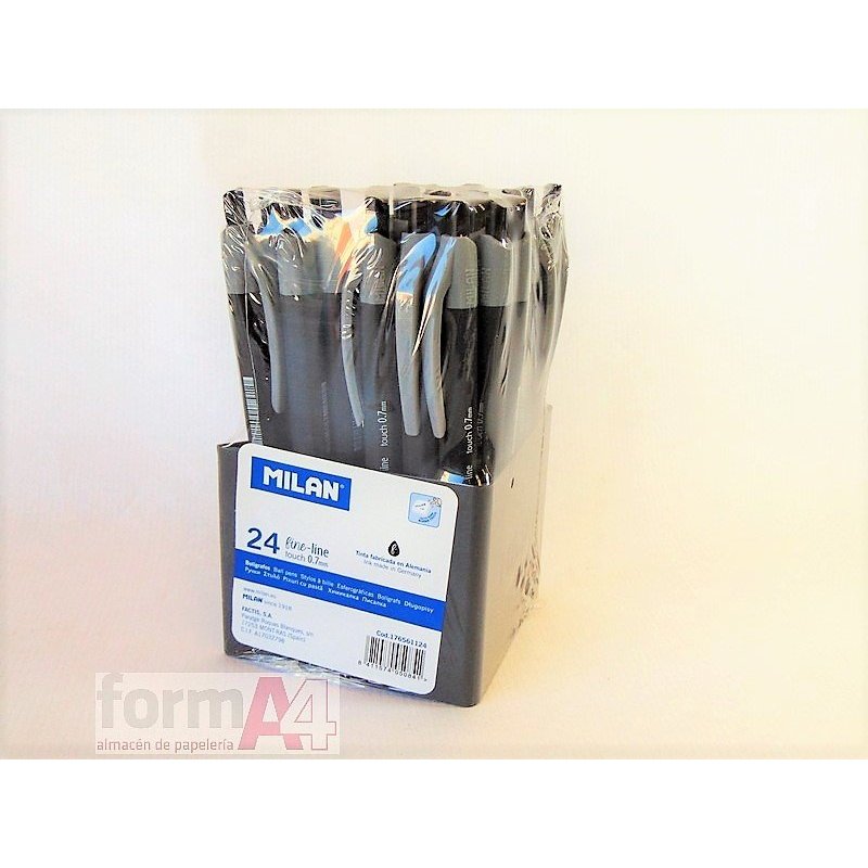 BOLIGRAFO MILAN P-1 TOUCH FINE LINE NEGRO