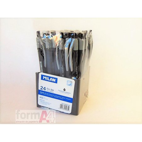 BOLIGRAFO MILAN P-1 TOUCH FINE LINE NEGRO