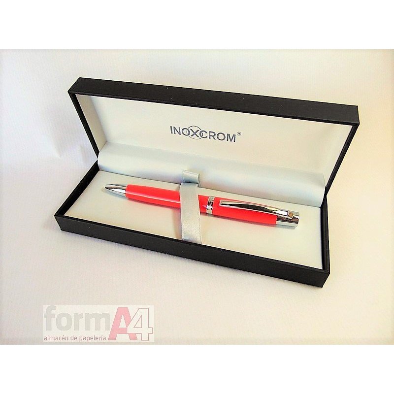 BOLIGRAFO INOXCROM ARC CARMESI